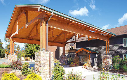 Split Rock Resort Lodge Entrance